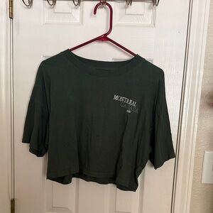 Montreal Canada Women's Green Crop Top